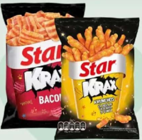 STAR KRAX Snack cu bacon / KRAX Krunchos cu brânză și șuncă 60 g