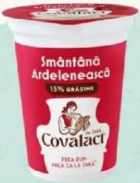 COVALACT Smântână ardelenească 15% grăsime 370 g
