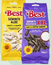 BEST Semințe XXL albe / pestrițe / pestrițe extra sărate 150 g