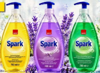 Sano Spark Detergent de vase castravete / lămâie / lavandă / migdale 0.7 L