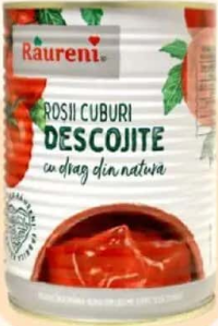 RÂURENI Roșii cuburi descojite 380 g