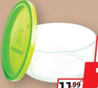 ABAN Caserolă Din Sticlă Cu Capac, Rotundă 840ML