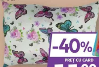 Pernă microfibră imprimată 50x70cm
