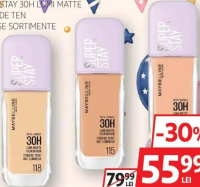 Maybelline New York Superstay 30H Lumi Matte Fond de Ten diverse sortimente