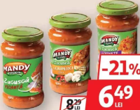 Mandy Zacuscă Vinete/Picantă/Ciuperci/Țărănească 300g