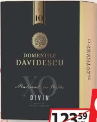 Domeniile Davidescu Divin Vinars 10 ani 40% alcool 0.5L + cutie