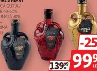 Vampire's Heart Pălincă Gutui / Prune 40-50% Căpșunată 30% 0.25L + Pelerină Cadou