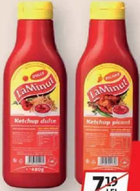 La Minut Ketchup dulce / picant 480g