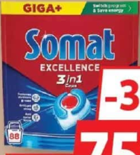 SOMAT DETERGENT TABLETE MAȘINĂ SPĂLAT 88 BUC