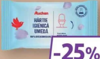 AUCHAN Hârtie igienică umedă 40 buc