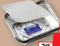 ALABALA Set Caserole De Unică Folosință Aluminiu 4 Bucăți