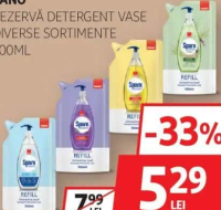 SANO REZERVĂ DETERGENT VASE DIVERSE SORTIMENTE 700ML