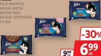 PURINA FELIX Fantastic Hrană umedă pentru pisici diverse sortimente 4 x 85 g