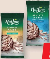 Nutline Semințe albe de floarea soarelui ușor/extra sărate 100g