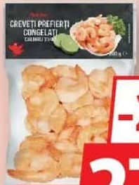 Auchan Creveți prefierți 31/40 decorticați 280g