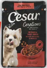Cesar Creations Hrană umedă pentru câini, cu vită și legume, 100g