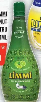 Limmi Suc de lămâie verde obținut din concentrat, pentru condimentare, 200ml