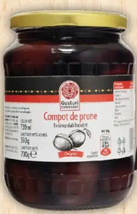 Gusturi românești Compot de prune 700g