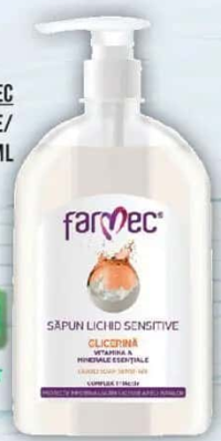 Farmec săpun lichid, Pure/Sensitive, 500ml