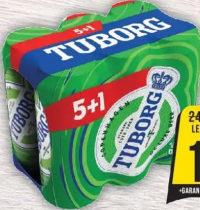 Tuborg Bere Lager, (5+1)x0.5L