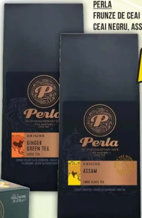 Perla Frunze de ceai verde și ghimbir/ceai negru, Assam, 100g