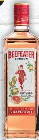 BEEFEATER GIN CU AROMĂ DE GRAPEFRUIT, 37.5%, 700ML