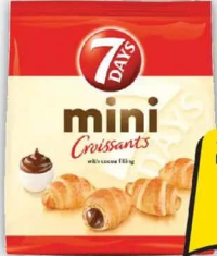 7Days Mini Croissant cu cremă de cacao, 185g