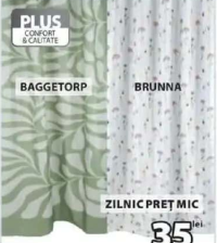 BAGGETORP / BRUNNA perdea de duș