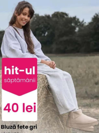 Bluză fete gri căptușită