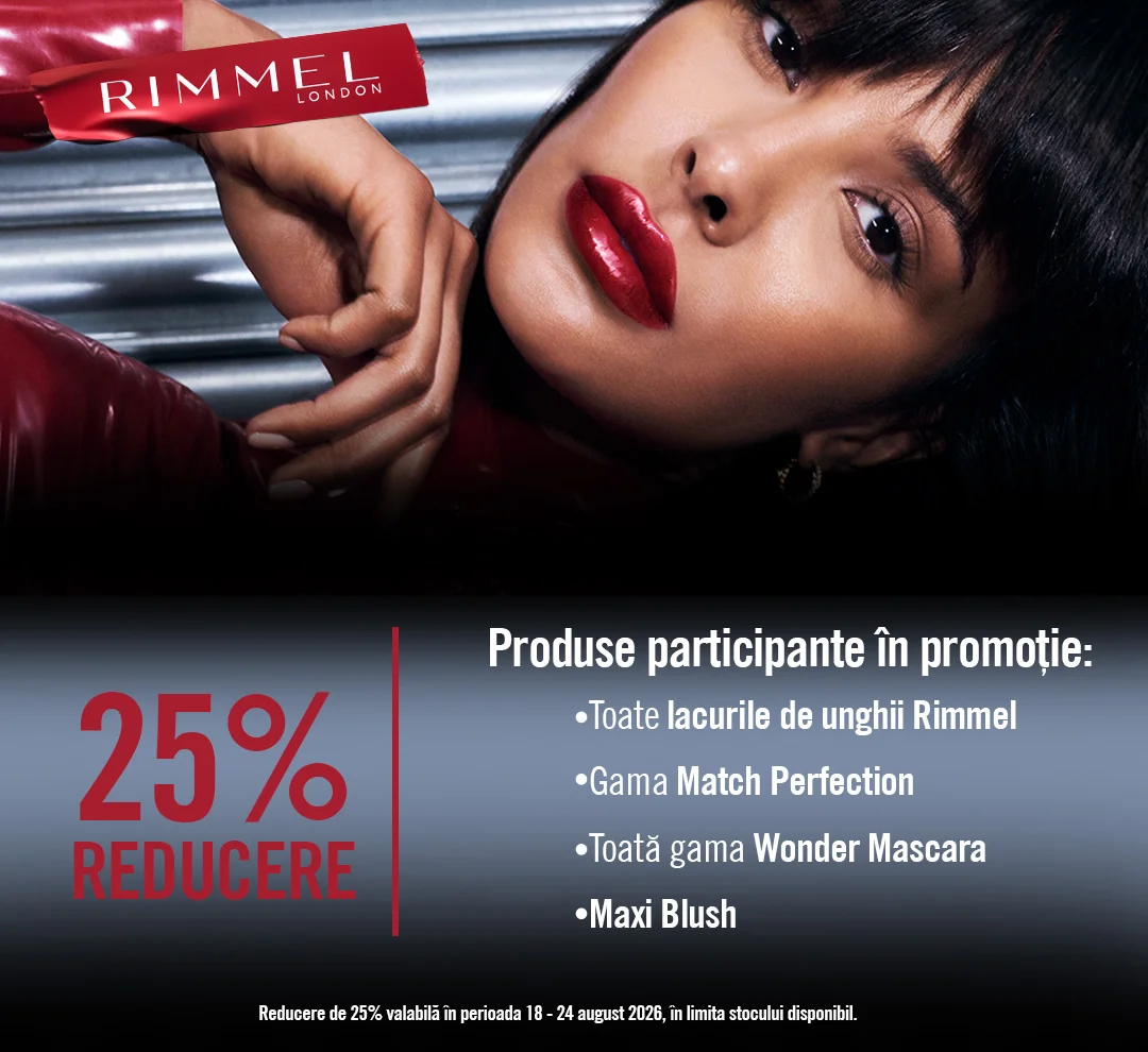 Dr. Max: 25% reducere la produse Rimmel