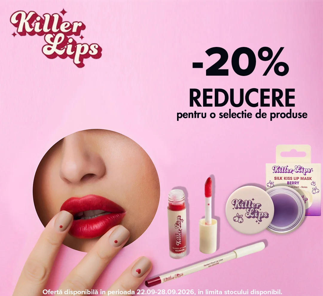 Dr. Max: -20% reducere la produsele Killer Lips