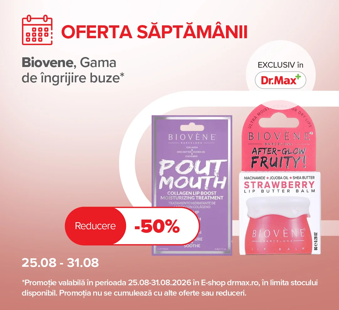 Dr. Max: Biovene, gama de îngrijire buze -50%