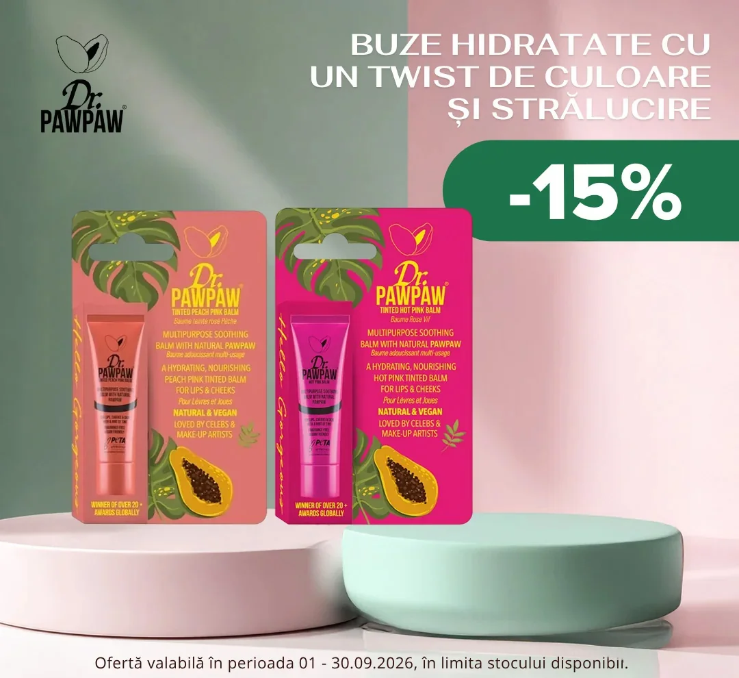 Dr. Max: -15% la balsamurile nuanțatoare Dr. Pawpaw