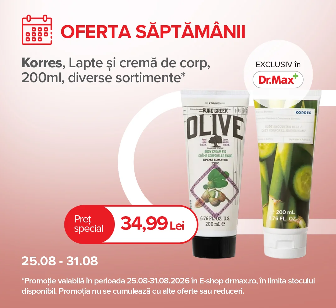 Dr. Max: Korres lapte și cremă de corp 200 ml