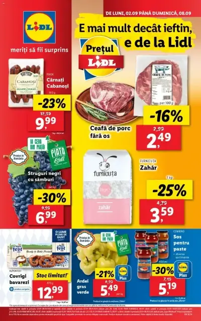 Lidl: Ofertă actuală din 02.09.2024