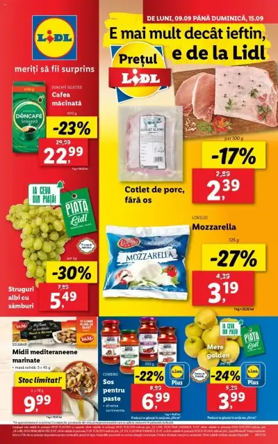 Lidl: Ofertă actuală din 09.09.2024