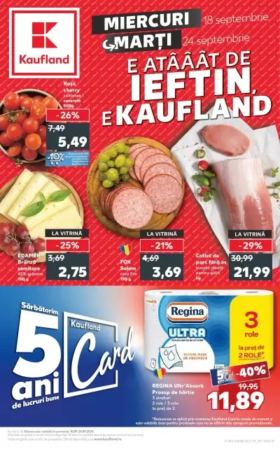 Catalog Kaufland: Ofertă actuală din 18.09.2024 - Revista "Târgu Mureș"