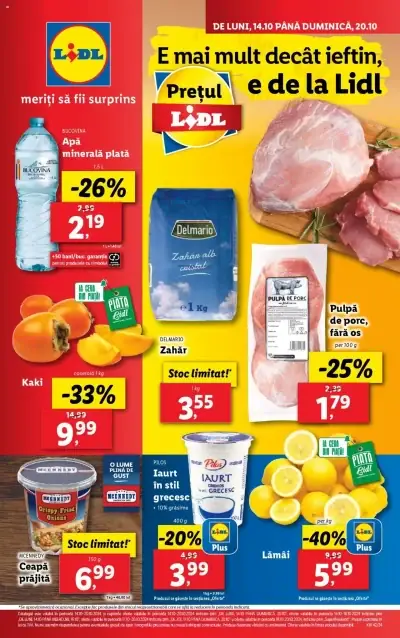 Lidl: Ofertă actuală din 14.10.2024 - Oferta produse