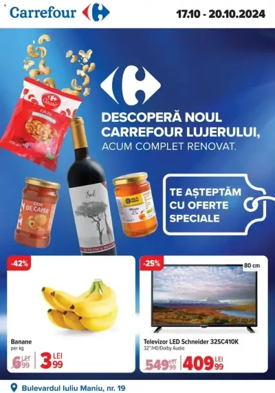 Carrefour: Ofertă actuală din 17.10.2024 - "Catalog Lujerului"