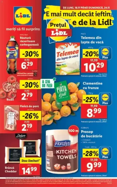 Lidl: Ofertă actuală din 18.11.2024 - Oferta produse