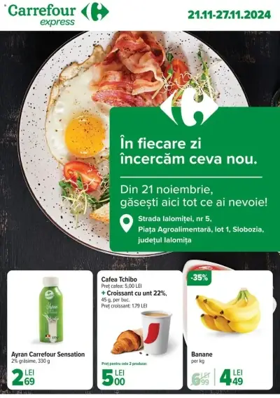 Carrefour: Ofertă actuală din 21.11.2024 - "Catalog Express Slobozia"