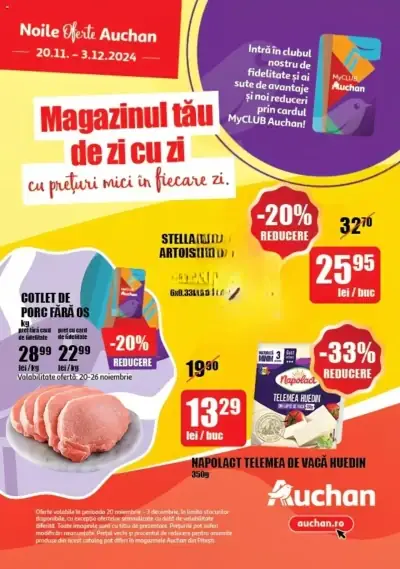 Auchan: Ofertă actuală din 20.11.2024 - 20.11. 03.12. oferte