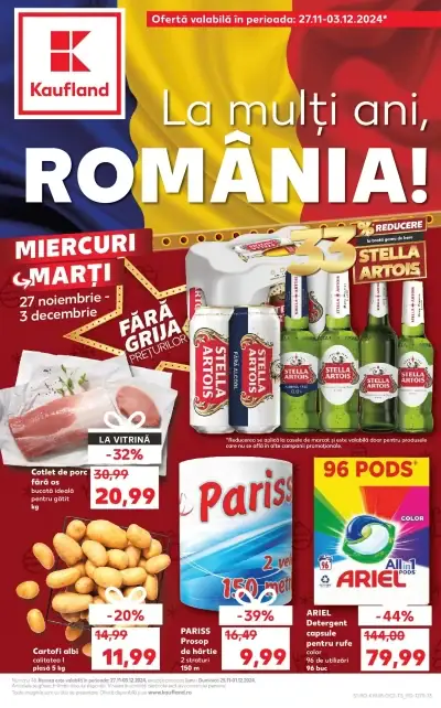 Catalog Kaufland: Ofertă actuală din 26.11.2024 - Revista "Catalog Kaufland până în data de 01.12.2024"