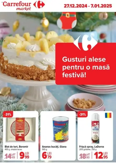 Catalog Carrefour: Ofertă actuală din 27.12.2024 - 27.12.2024 07.01.2025 oferte