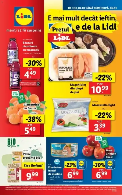 Catalog Lidl: Ofertă actuală din 02.01.2025 - Oferta produse