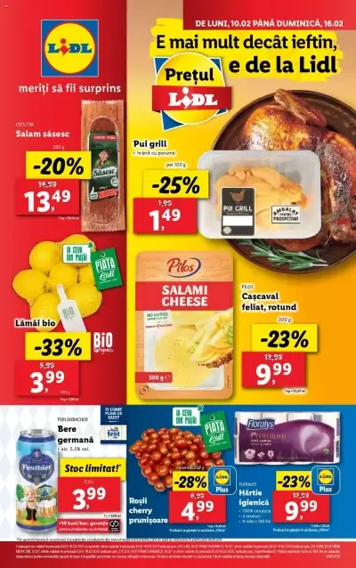 Catalog Lidl: Ofertă actuală din 10.02.2025 - Oferta produse