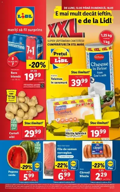 Catalog Lidl: Ofertă actuală din 12.05.2025 - Oferta produse