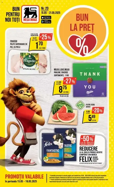 Catalog Mega Image: Ofertă actuală din 15.05.2025 - Revista nou