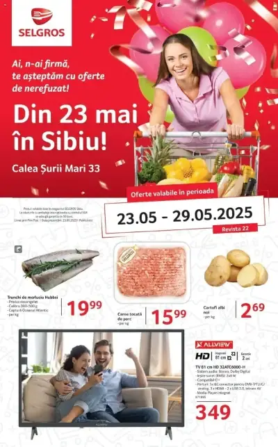 Catalog Selgros: Ofertă actuală din 23.05.2025 - Deschidere Sibiu