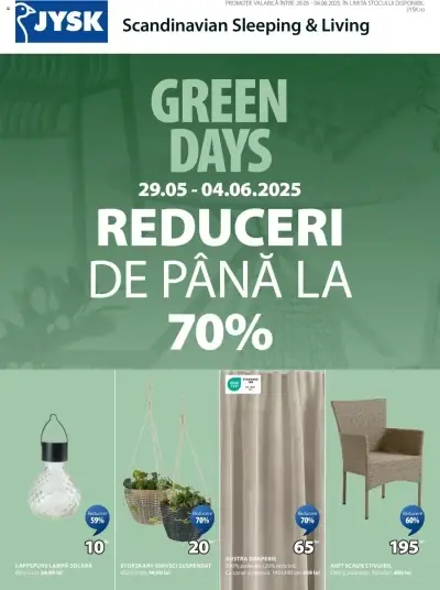 Catalog JYSK: Ofertă actuală din 29.05.2025 - Online oferta